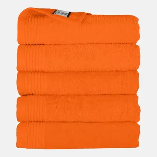 The One Handdoek 450gram 50x100 cm Oranje (5 stuks)