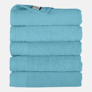 The One Handdoek 50x100 cm 450gram Petrol (5 stuks)