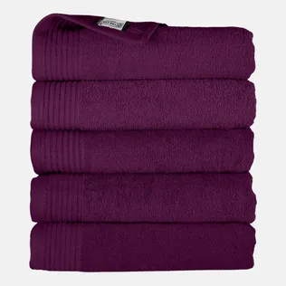 The One Handdoek 50x100 cm 450gram Plum(5 stuks)