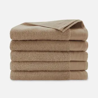 Walra Soft Cotton Handdoek 70 x 140 cm 550 gram Bruin - 5 stuks