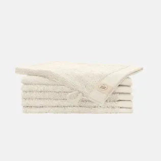 Walra Remade Cotton Washandje 16 x 21 cm - 550 gr/m  - Beige- 6 stuks