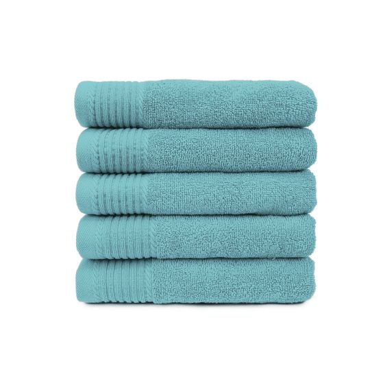 The One Badhanddoek 450 gram 70x140 cm Petrol (5 stuks)