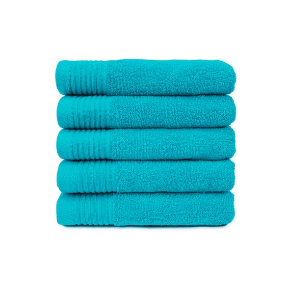 The One Badhanddoek 450 gram 70x140 cm Turquoise (5 stuks)