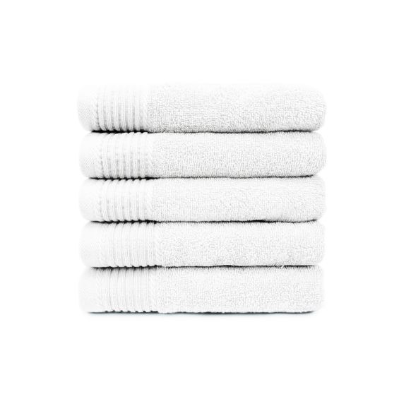 The One Handdoek 450 gram 50x100 cm Wit (5 stuks)