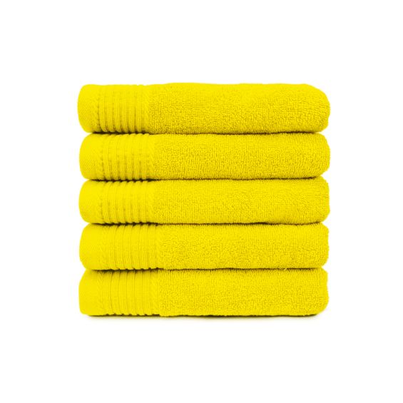 The One Badhanddoek 450 gram 70x140 Geel (5 stuks)