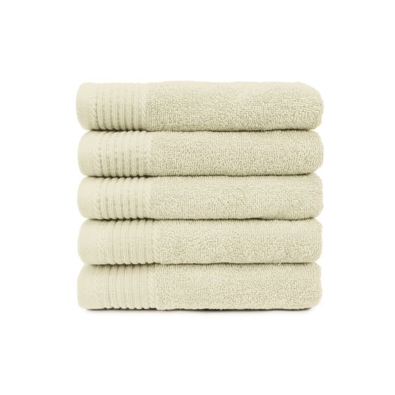 The One Handdoek 450 gram 50x100 cm Ivory (5 stuks)