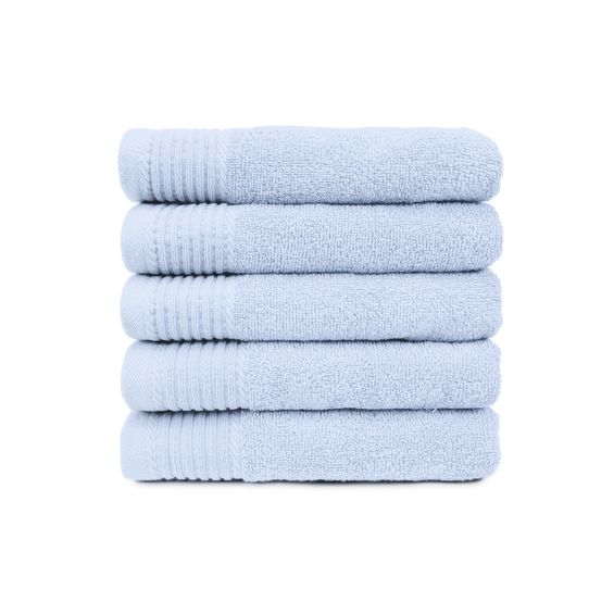 The One Badhanddoek 450 gram 70x140 cm Licht blauw (5 stuks)