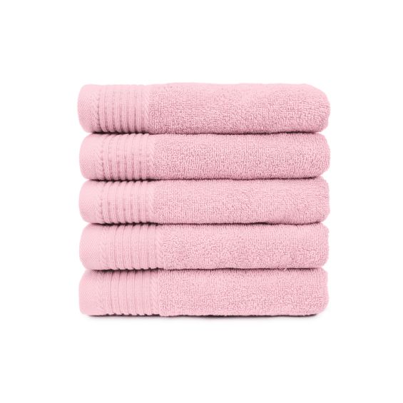 The One Badhanddoek 450 gram 70x140 cm Licht Roze (5 stuks)