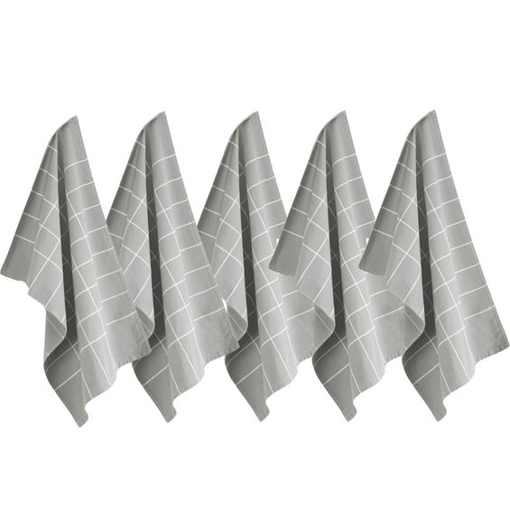 Byrklund Theedoek Do Dishes Grijs - 5 stuks
