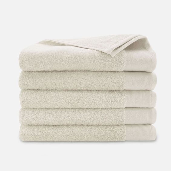 Walra Soft Cotton Handdoeken 70 x 140 cm - 550 gr/m² - Kiezel Grijs - 5 stuks