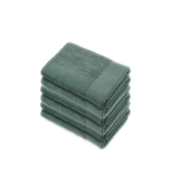 Walra Soft Cotton Handdoek 50 x 100 cm 550 gram Legergroen - 6 stuks