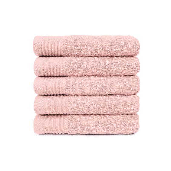 The One Badhanddoek Deluxe 70x140 550 gram Salmon (5 stuks)