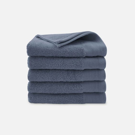 Walra Soft Cotton Handdoeken 60 x 110 cm - 550 gr/m² - Indigo - 5 stuks