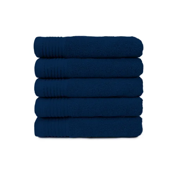 The One Badhanddoek 450 gram 70x140 cm Navy (5 stuks)