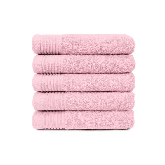 The One Handdoek 450 gram 50x100 cm Licht Roze (5 stuks)