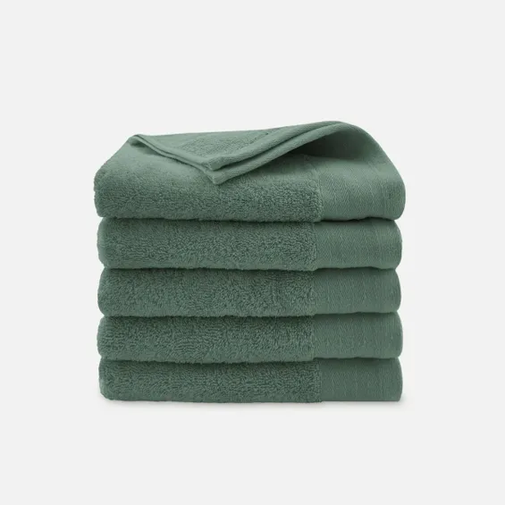 Walra Soft Cotton Handdoeken 50 x 100 cm - 550 gr/m² - Legergroen - 5 stuks