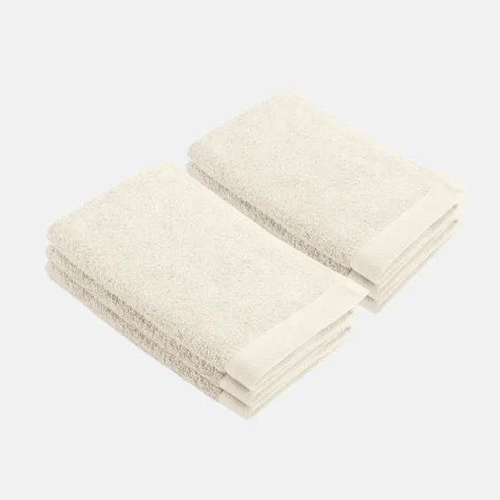 Walra Remade Cotton Gastendoekje 30 x 50 cm - 550 gr/m  - Beige - 6 stuks