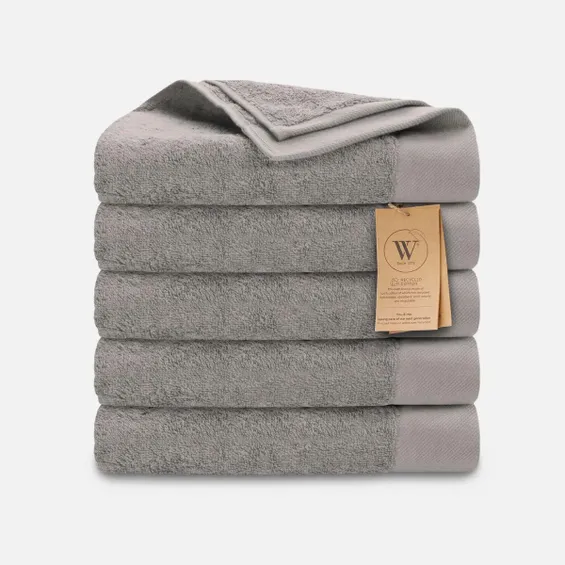 Walra Remade Cotton Handdoeken 60 x 110 cm - 550 gr/m² - Taupe - 5 stuks
