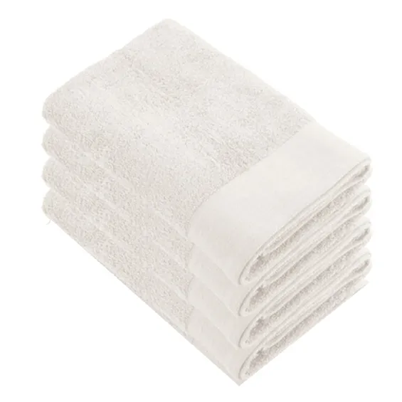 Walra Soft Cotton Douchelaken 70x140 cm 550gram Kiezel Grijs - 4 stuks